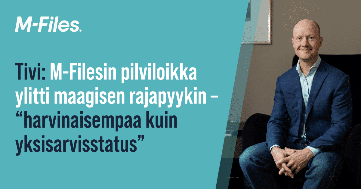 Tivi: M-Filesin pilviloikka ylitti maagisen rajapyykin – “harvinaisempaa kuin yksisarvisstatus”