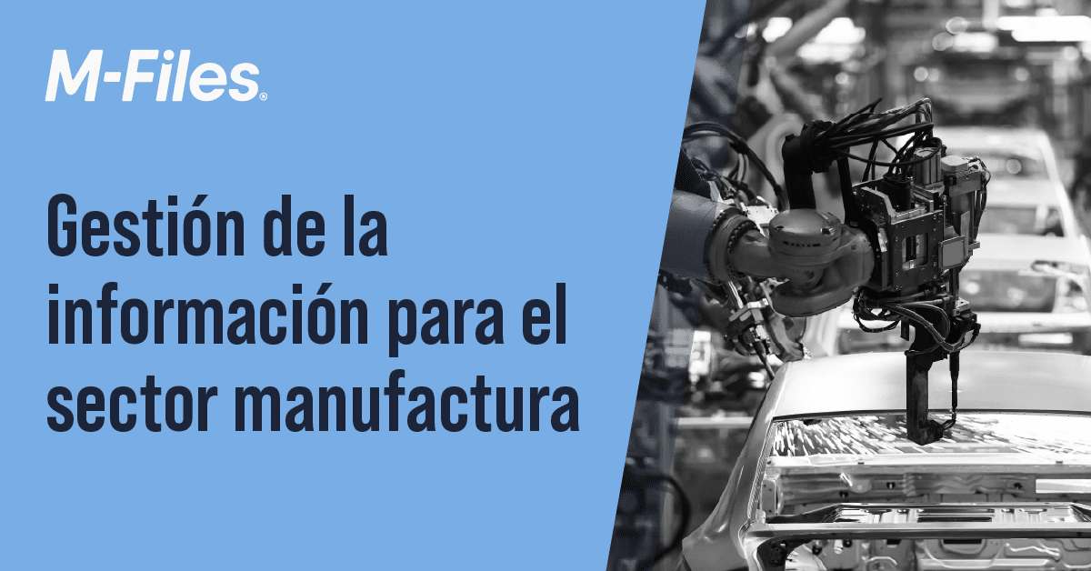 Gestión de la información para el sector manufactura