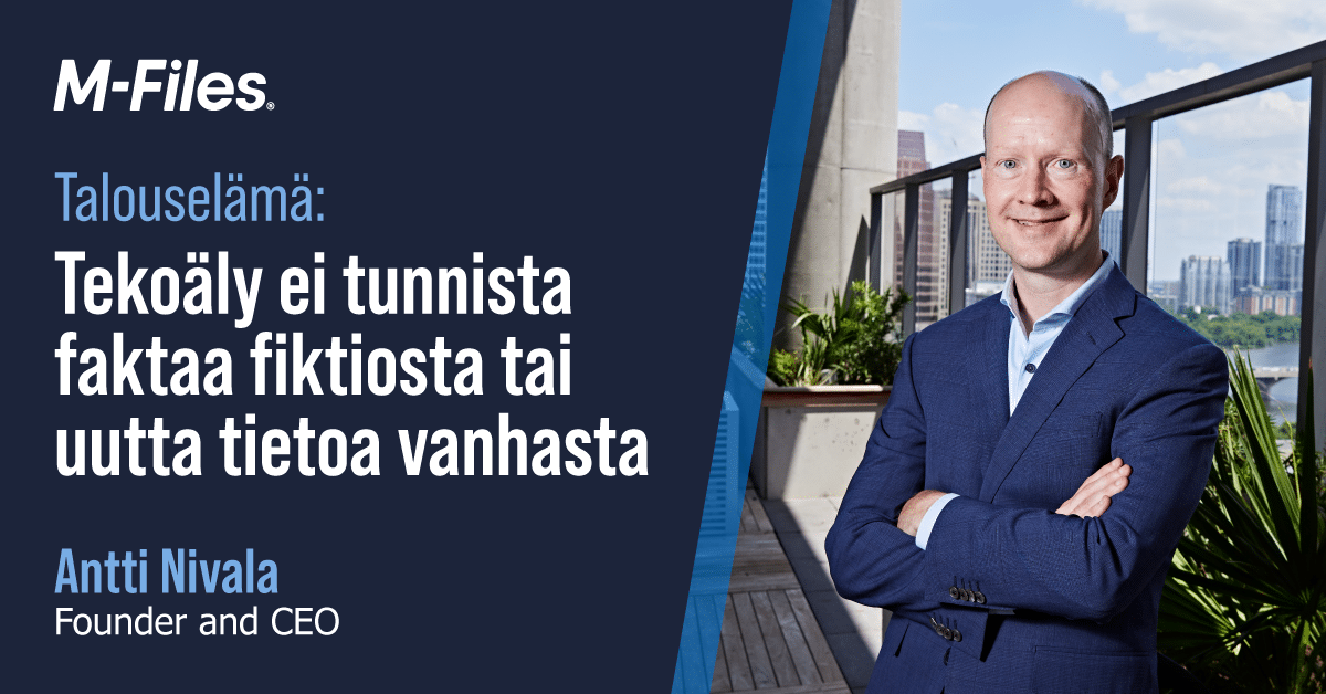 Tekoäly ei tunnista faktaa fiktiosta tai uutta tietoa vanhasta